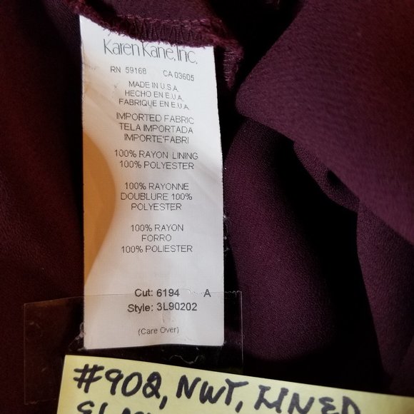 ✅#902 NWT Karen Kane Lifestyle Purple Paisley Skirt - Picture 6 of 16